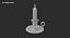 Chandelier avec bougie et flamme