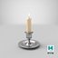 Chandelier avec bougie et flamme