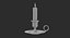 Chandelier avec bougie et flamme