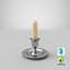 Chandelier avec bougie et flamme
