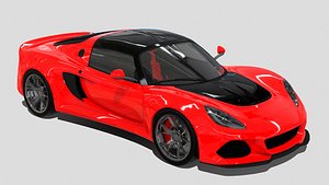 3D roadster car model