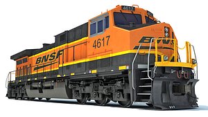 3D ac4400cw locomotive bnsf