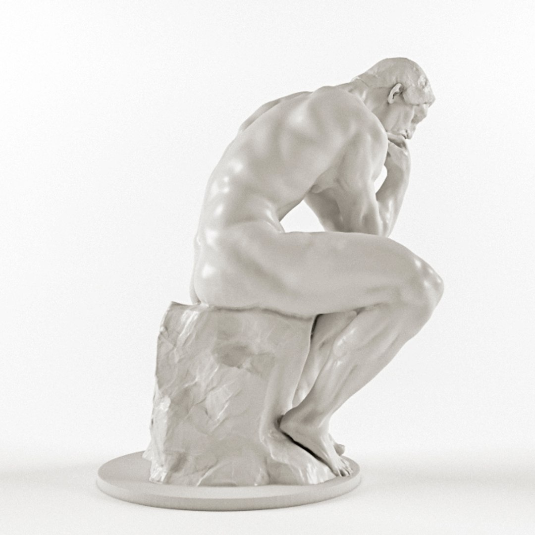 3D Auguste Rodin - Thinker - TurboSquid 1150184
