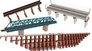 3D Railway Bridge collection