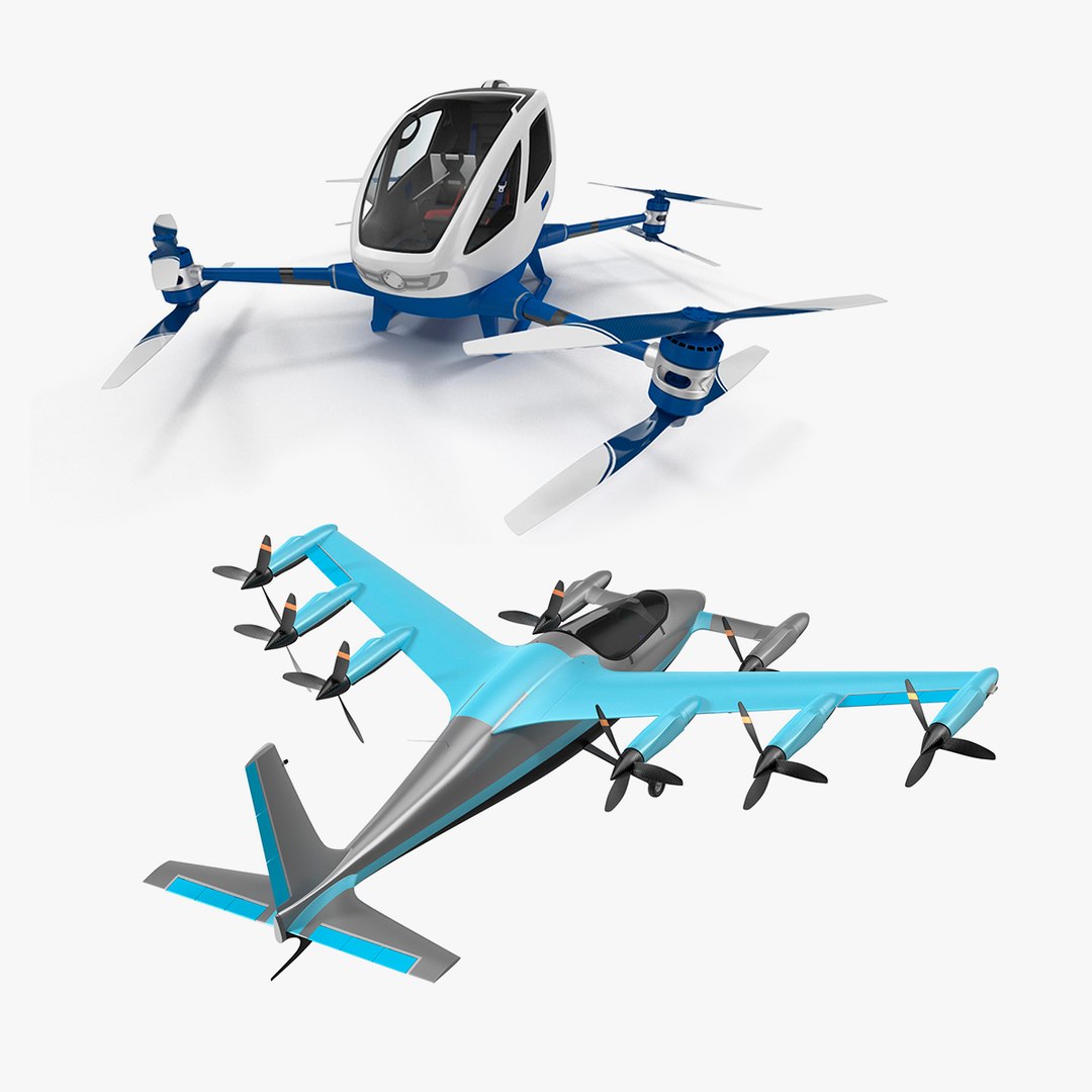 Air Taxi Collection 3D model preview