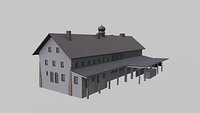 Germany Sonthofen train station Game Ready PBR with LODs