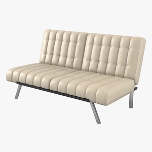 contemporary tufted sofa 3D model