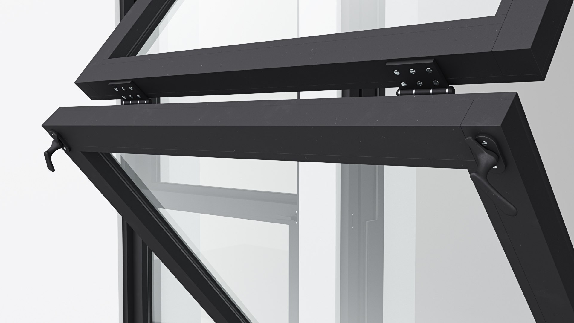 3D Collection Aluminium Window X4 Model - TurboSquid 1875520