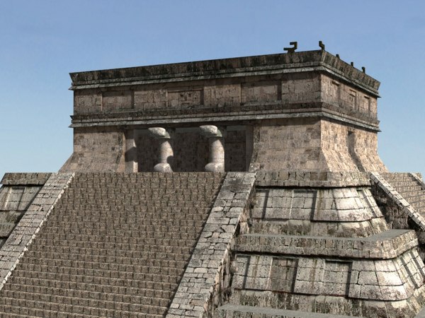 3ds max el castillo mayan temple