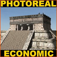 Photoreal Mayan temple