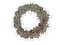 Realistic Golden Leaves Christmas Wreath