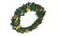 Realistic Golden Leaves Christmas Wreath