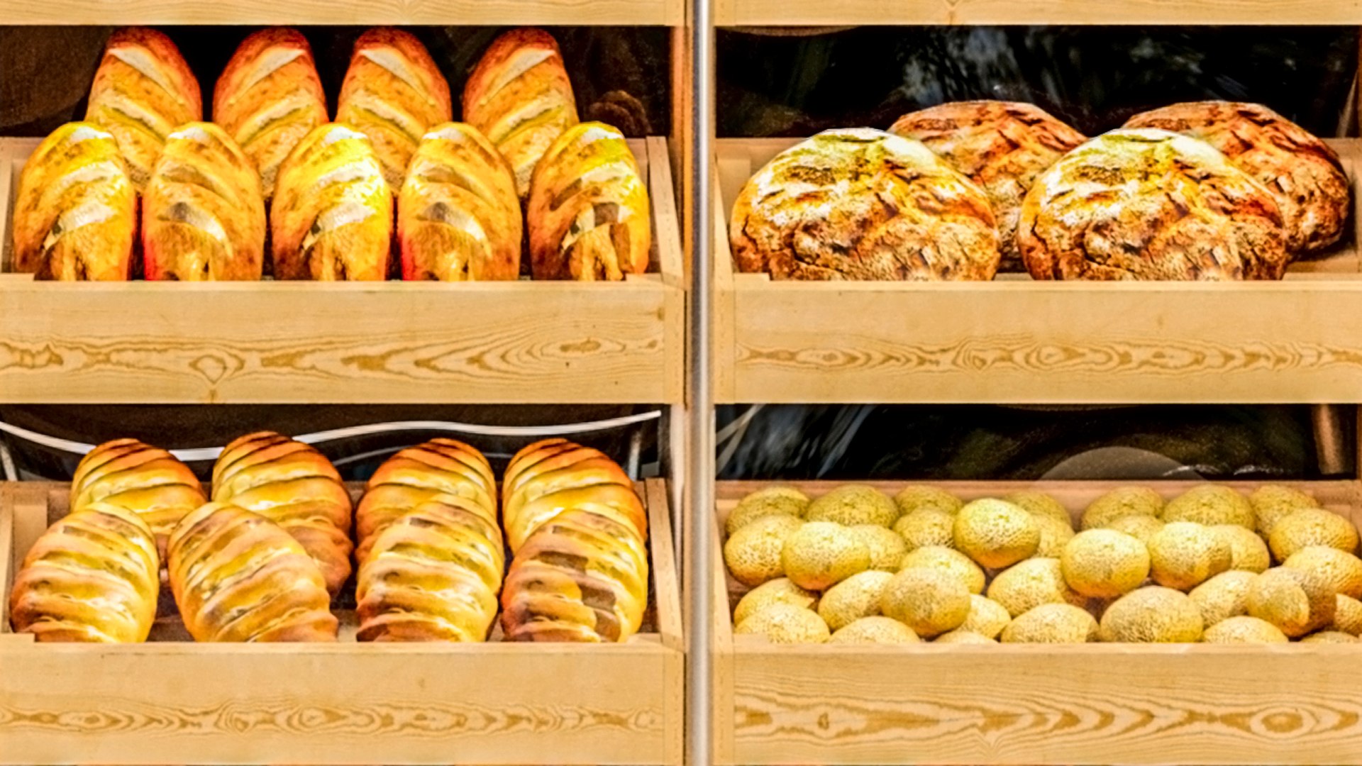 Showcase In A Bakery With Pastries 2 Bread 3D - TurboSquid 2153174