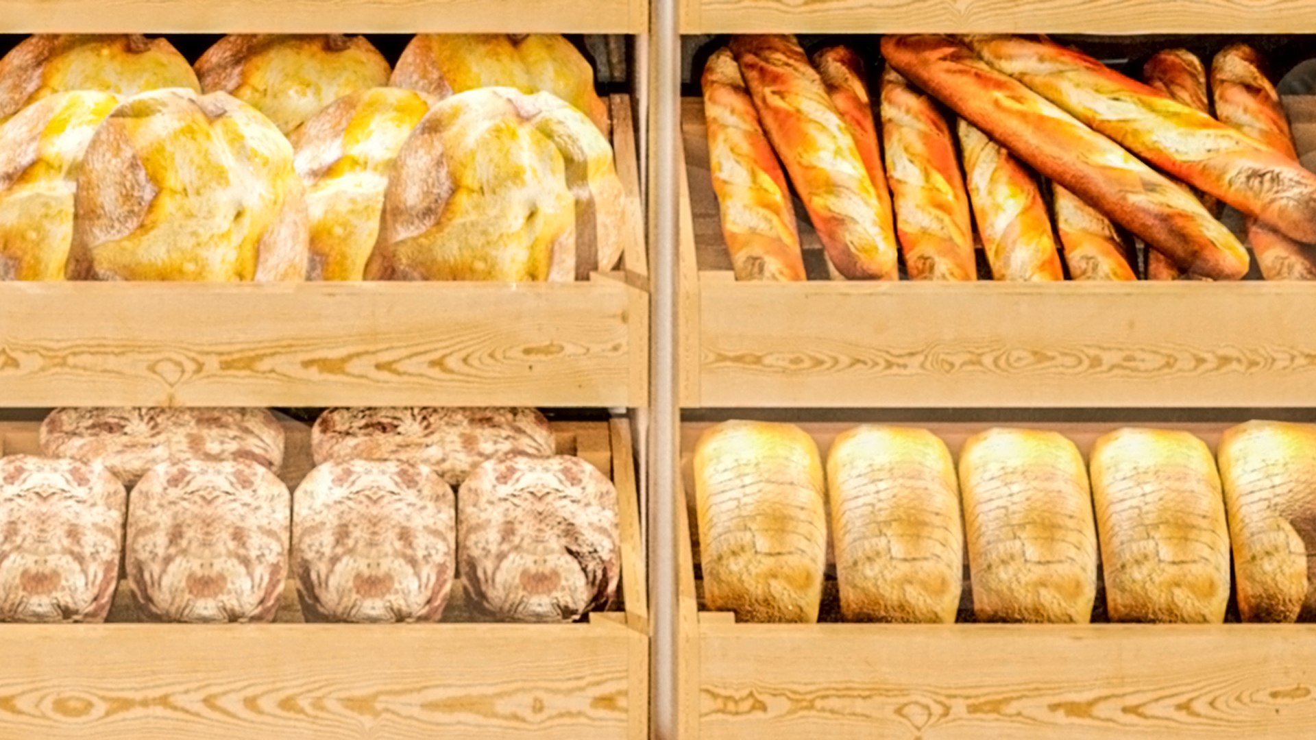 Showcase In A Bakery With Pastries 2 Bread 3D - TurboSquid 2153174