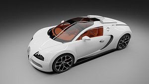 BUGATTI VEYRON GRAND SPORT GLACIER WHITE model