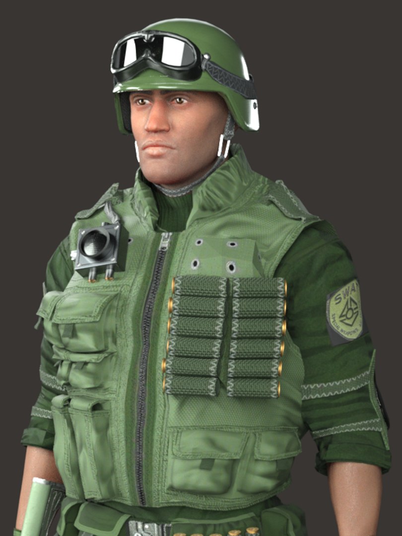 Realistic Rigged Army-C Character Man 3D Model Model - TurboSquid 2261906