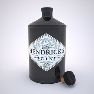 hendrick s bottle 3d max