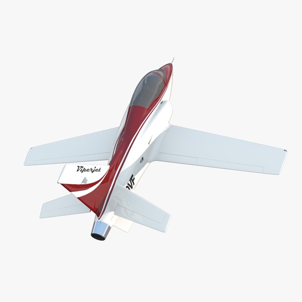 3ds max sport aircraft viperjet rigged
