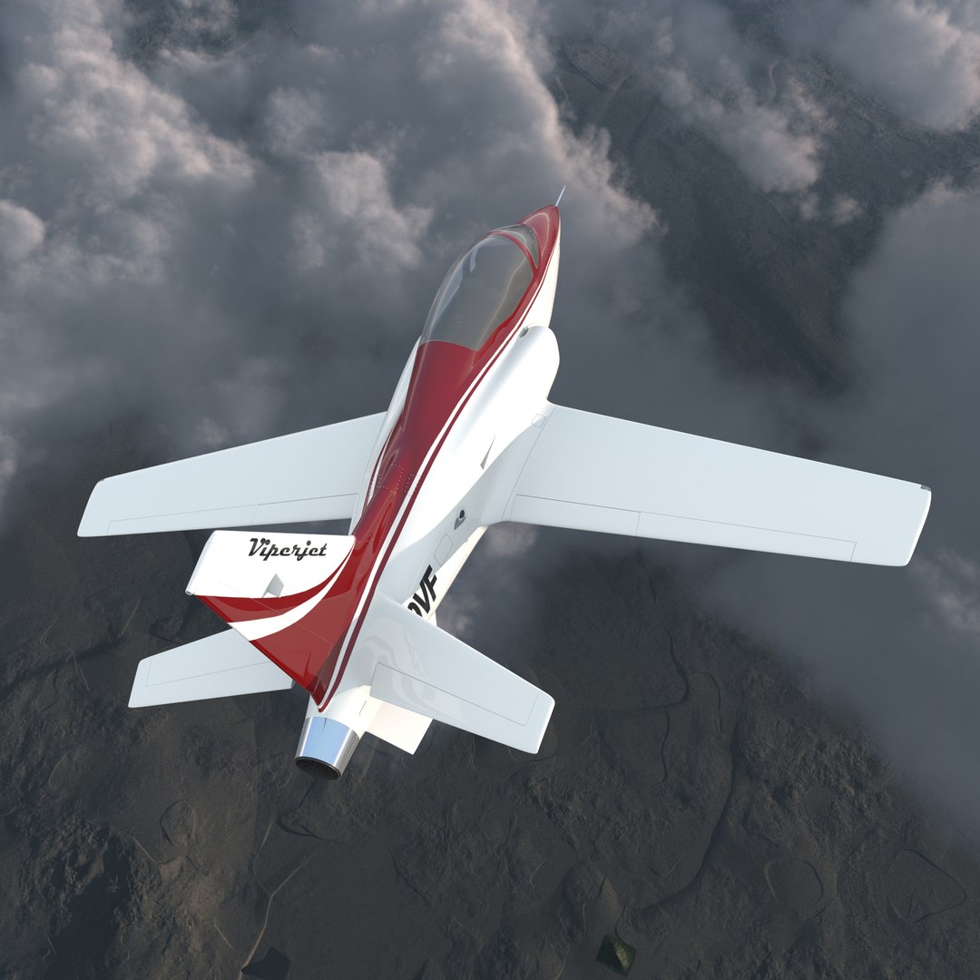 Sport Aircraft ViperJet 3 Rigged 3D Model 3D model preview