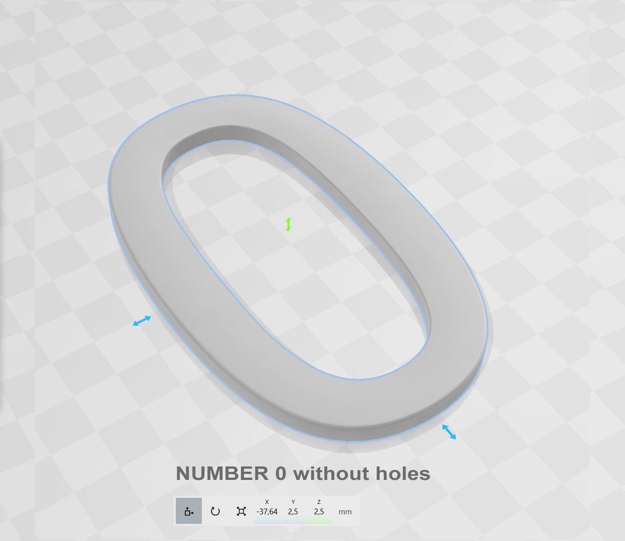 3D Number 0 Model - TurboSquid 2206409