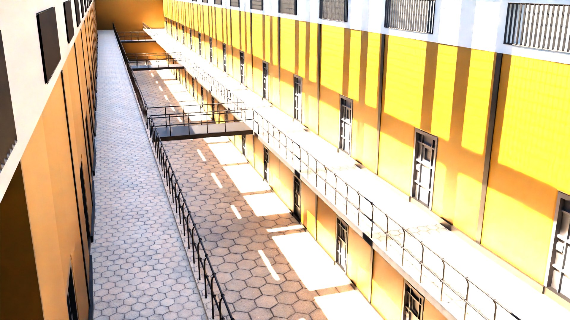 Prison Interior Model - TurboSquid 2157340