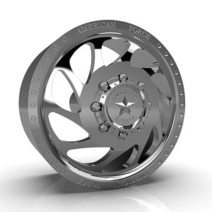 3D AMERICAN FORCE DB05 WAVE DBO WHEEL RIM model