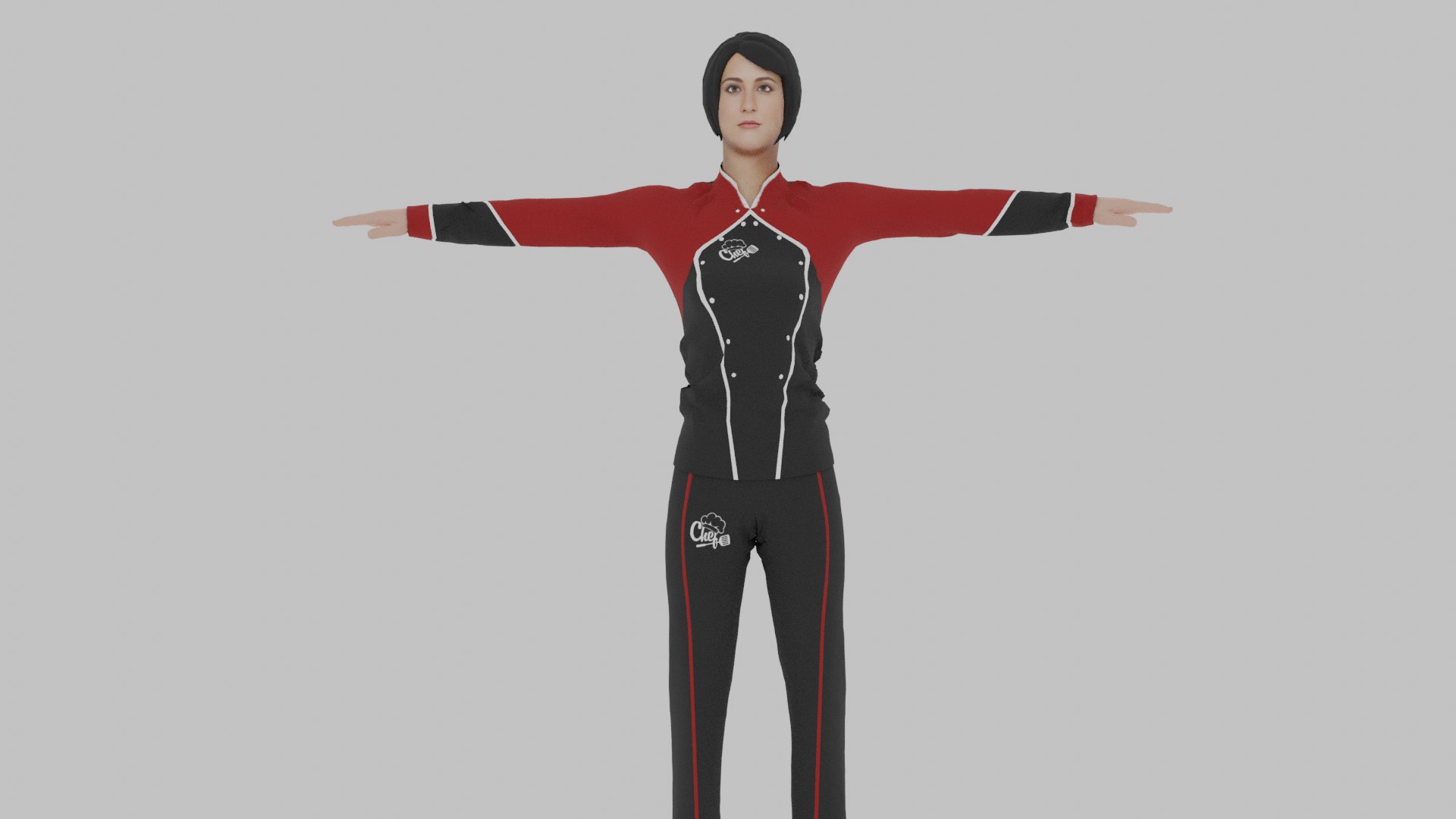 Female Chef Model - TurboSquid 2021648