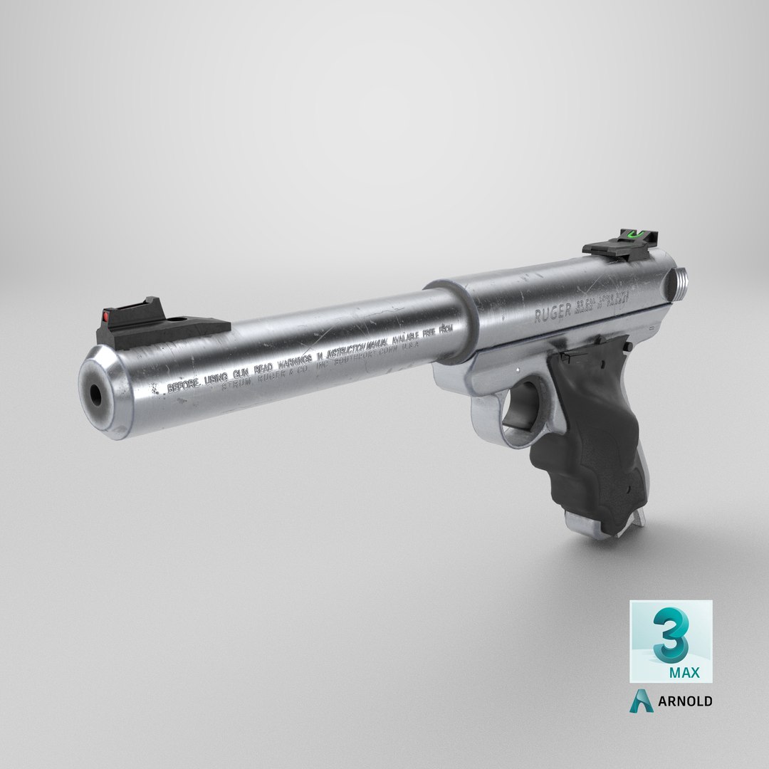 3D Ruger mark 2 model https://p.turbosquid.com/ts-thumb/eB/u3RLJP/BZ/stemcell_max_arnold_render/png/1739564007/1920x1080/fit_q87/fa7d627a0f4a695e2ca2bf25f825c178fac2434e/stemcell_max_arnold_render.jpg