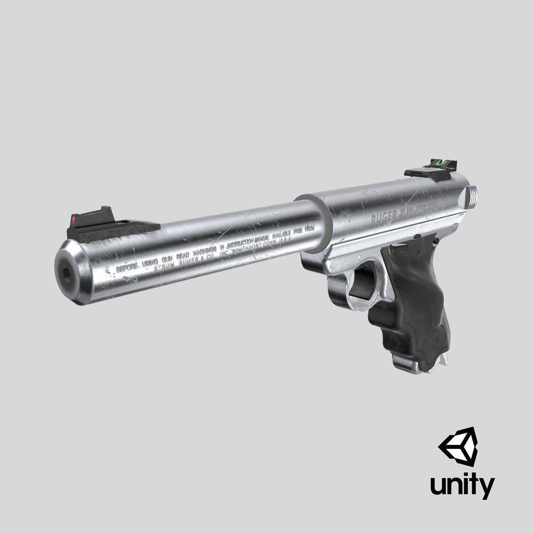 3D Ruger mark 2 model https://p.turbosquid.com/ts-thumb/eB/u3RLJP/lv/stemcell_unity_render/png/1739564010/1920x1080/fit_q87/c3539b5686fad6970f7fd366a109eb22b16466ba/stemcell_unity_render.jpg