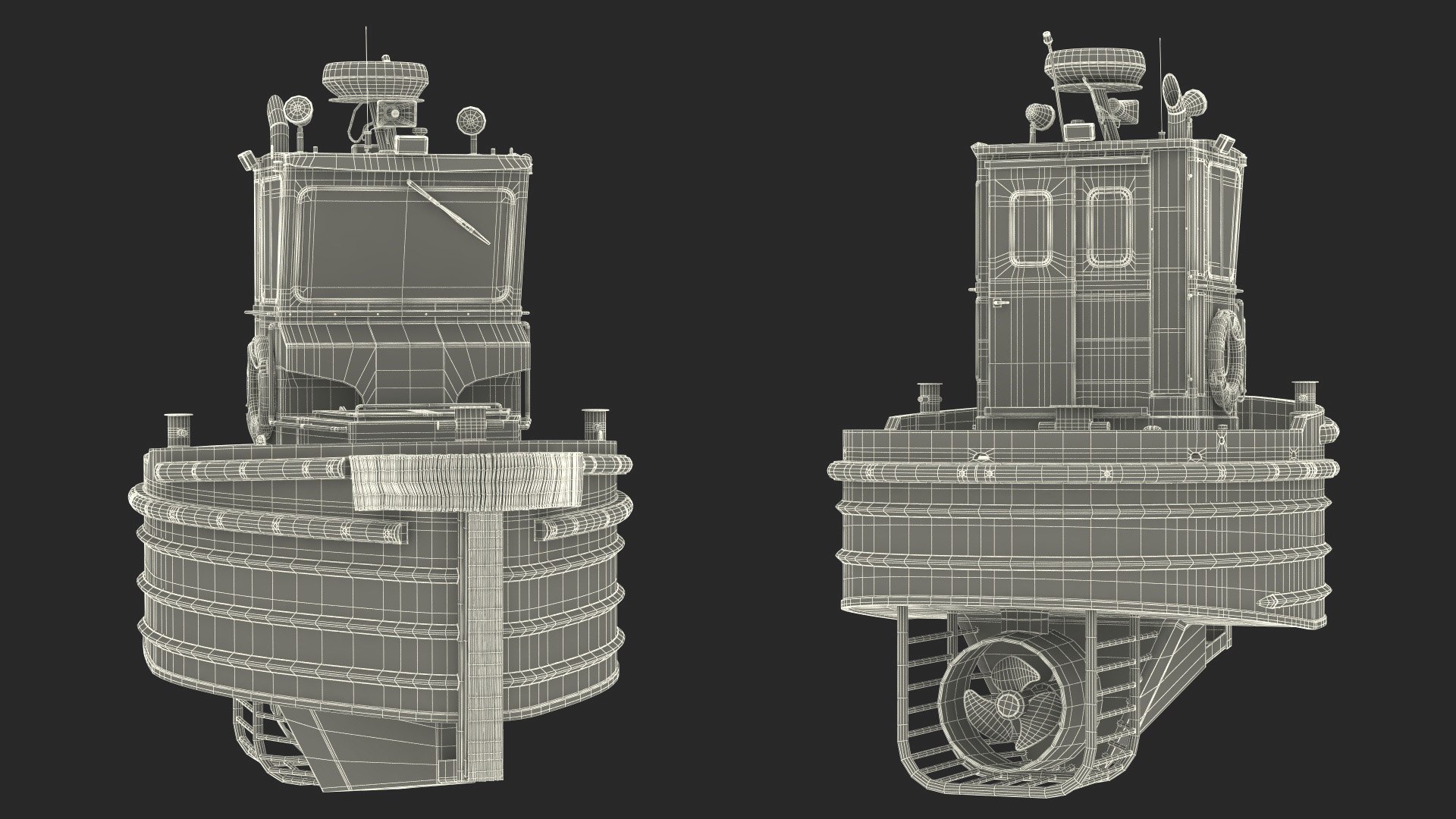 3D Small Tugboat Generic Rigged - TurboSquid 2258241