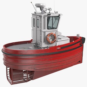 3D Small Tugboat Generic Rigged