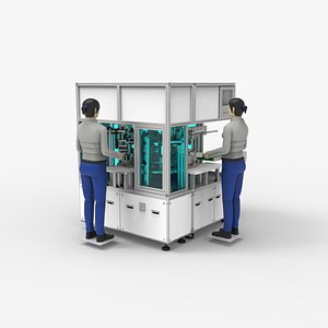 Seat Belt Retractor Assembly Line 3D