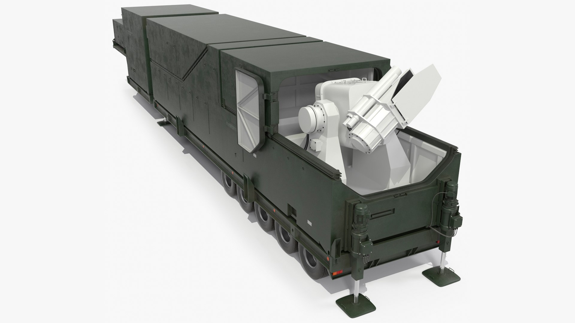 Peresvet Smart Weapon Laser Complex Rigged 3D model preview