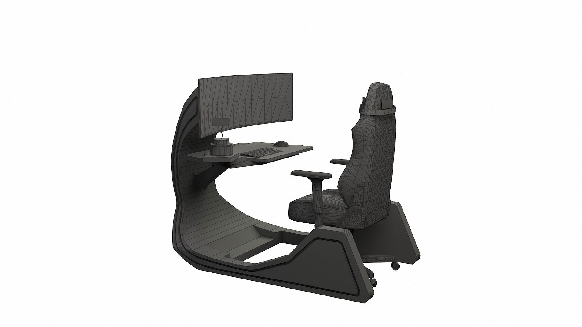 3D Mobile Gaming Pod Concept02 TurboSquid 1839855