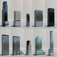 Tall Skyscrapers New York City v3