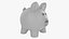 Glass piggy money bank