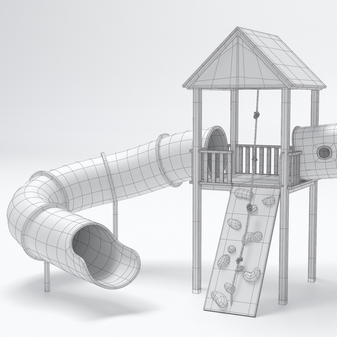 3D Playground Redshift Slide Model - TurboSquid 1428889