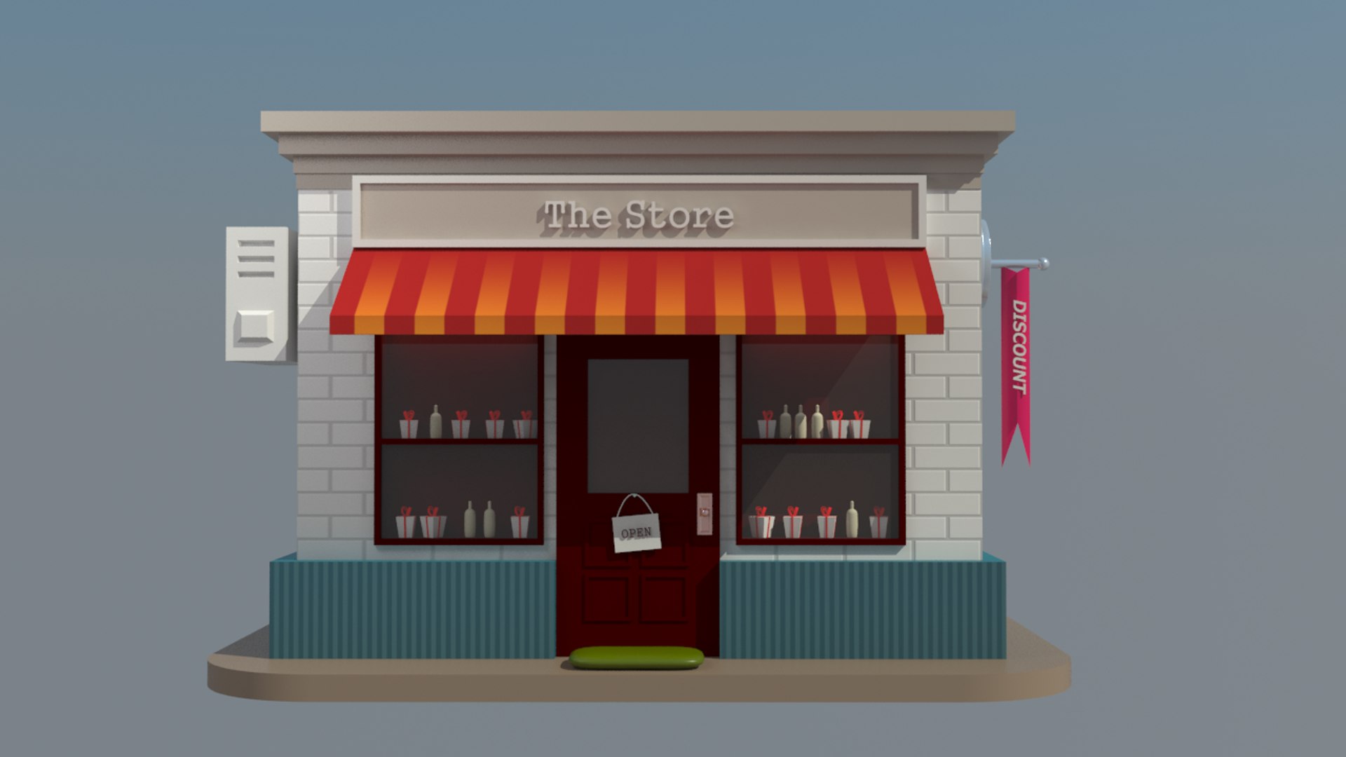 3d Model Of Shop V3