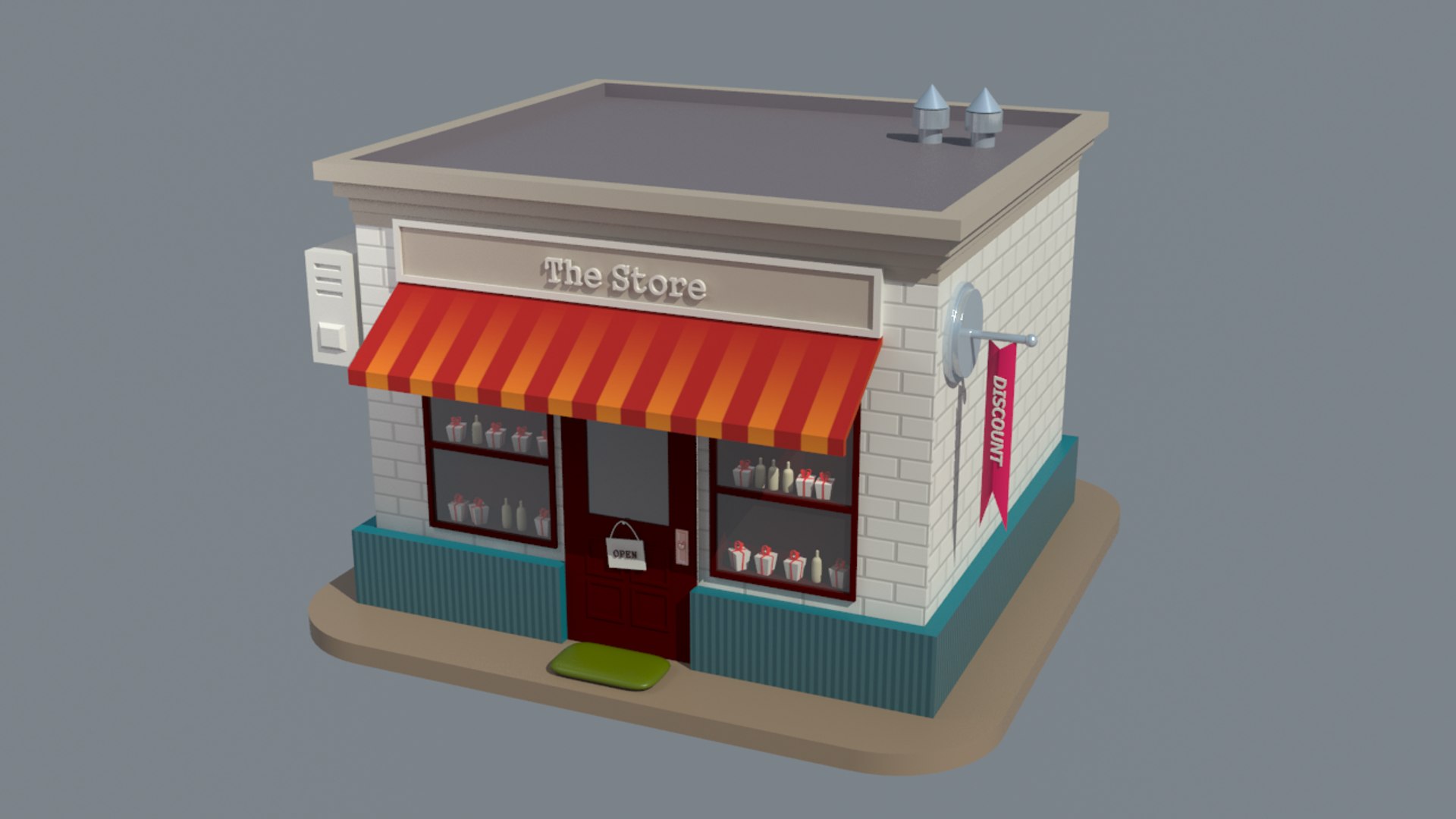 3d Model Of Shop V3