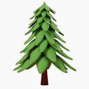 Cartoon Pine Tree