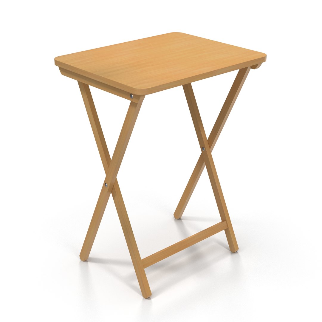 Tv Folding Table 3D Model 3D model preview