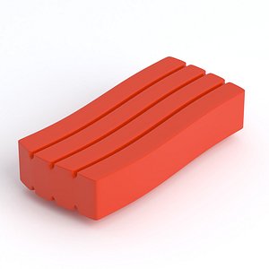 3D Polymer Modeling Clay Red model