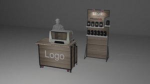 3D Barra Plegable Backbar Plegable