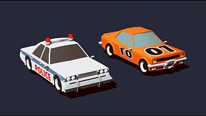 Cartoon Vehicles Low Poly Cars FREE