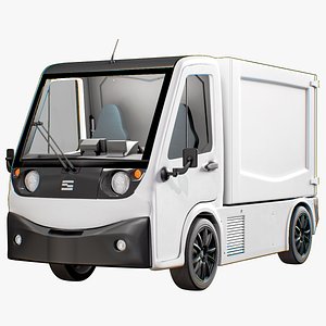 Cargo Van Vehicle Sevic V500E PBR 3D