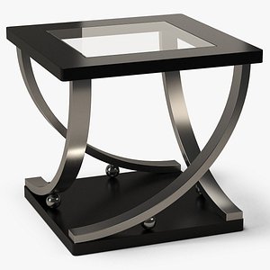 square end table metal 3D