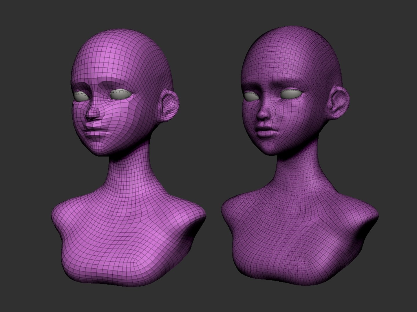 3D model stylised female basemesh - TurboSquid 1571548