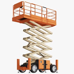 Detailed Scissor Lift