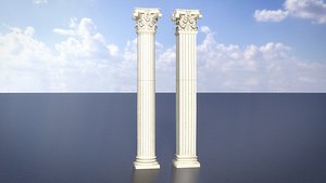 3D Roman Pillars model