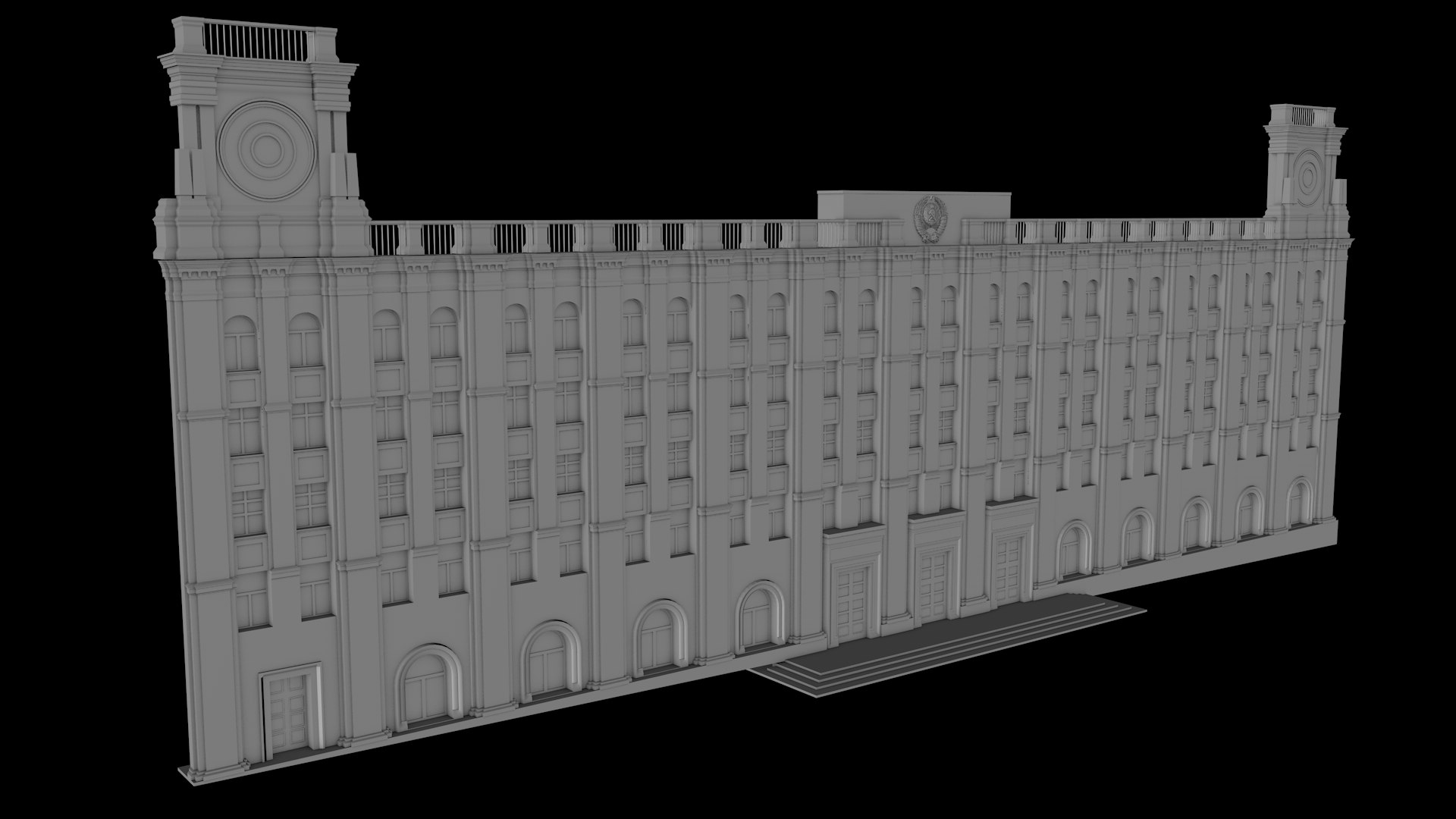 3D Volgograd Post office model TurboSquid 2039460